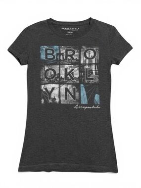 AEROPOSTALE Gray Brooklyn Graphic Tee - XS Women’s